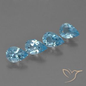 Shop natural 2.74ct Bleu Suisse Topaze gems, En forme de poire, from Brésil at GemSelect. In stock, global shipping!
