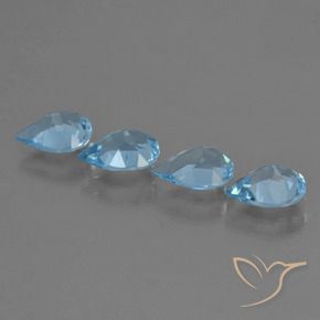 Shop natural 2.74ct Bleu Suisse Topaze gems, En forme de poire, from Brésil at GemSelect. In stock, global shipping!