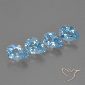 Shop natural 3.36ct Bleu Suisse Topaze gems, En forme de poire, from Brésil at GemSelect. In stock, global shipping!