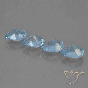Shop natural 3.36ct Bleu Suisse Topaze gems, En forme de poire, from Brésil at GemSelect. In stock, global shipping!