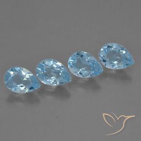Shop natural 3.51ct Bleu ciel Topaze gems, En forme de poire, from Brésil at GemSelect. In stock, global shipping!