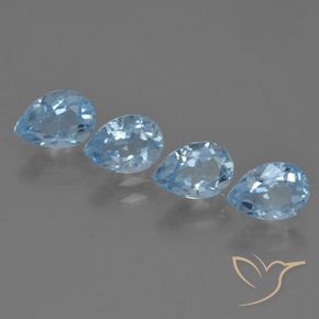 Shop natural 3.35ct Bleu Suisse Topaze gems, En forme de poire, from Brésil at GemSelect. In stock, global shipping!