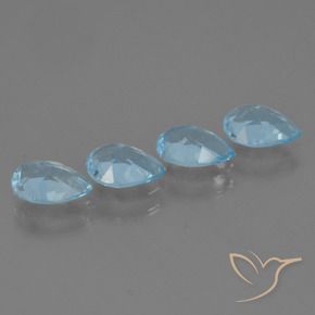 Shop natural 3.04ct Bleu ciel Topaze gems, En forme de poire, from Brésil at GemSelect. In stock, global shipping!