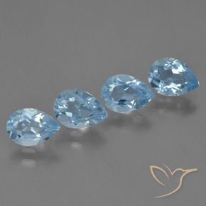 Shop natural 3.30ct Bleu Suisse Topaze gems, En forme de poire, from Brésil at GemSelect. In stock, global shipping!