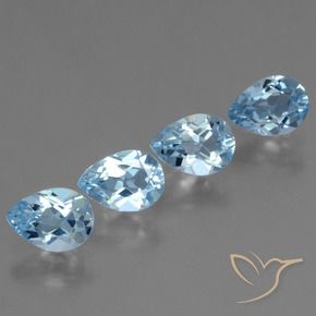 Shop natural 3.20ct Bleu Suisse Topaze gems, En forme de poire, from Brésil at GemSelect. In stock, global shipping!