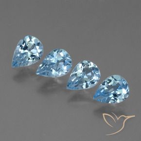 Shop natural 2.87ct Bleu ciel Topaze gems, En forme de poire, from Brésil at GemSelect. In stock, global shipping!