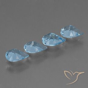 Shop natural 2.87ct Bleu ciel Topaze gems, En forme de poire, from Brésil at GemSelect. In stock, global shipping!
