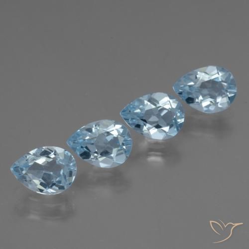 Shop natural 3.43ct Bleu ciel Topaze gems, En forme de poire, from Brésil at GemSelect. In stock, global shipping!