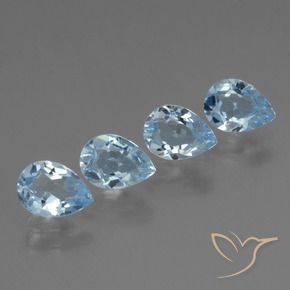 Shop natural 3.42ct Bleu ciel Topaze gems, En forme de poire, from Brésil at GemSelect. In stock, global shipping!