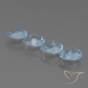 Shop natural 3.42ct Bleu ciel Topaze gems, En forme de poire, from Brésil at GemSelect. In stock, global shipping!