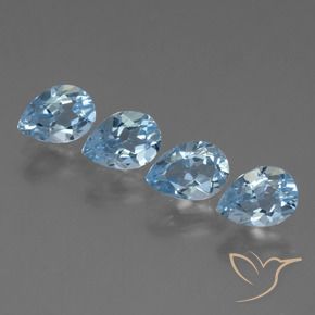 Shop natural 3.45ct Bleu Suisse Topaze gems, En forme de poire, from Brésil at GemSelect. In stock, global shipping!