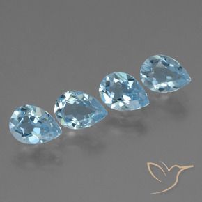 Shop natural 3.43ct Bleu ciel Topaze gems, En forme de poire, from Brésil at GemSelect. In stock, global shipping!
