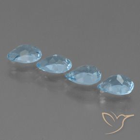 Shop natural 3.43ct Bleu ciel Topaze gems, En forme de poire, from Brésil at GemSelect. In stock, global shipping!
