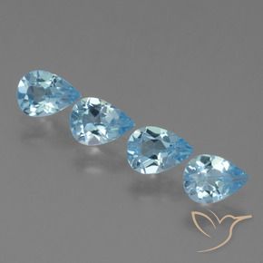 Shop natural 2.82ct Bleu ciel Topaze gems, En forme de poire, from Brésil at GemSelect. In stock, global shipping!