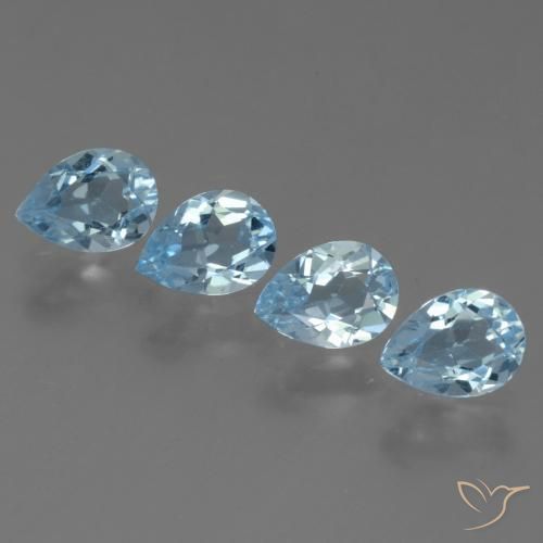 Shop natural 3.26ct Bleu ciel Topaze gems, En forme de poire, from Brésil at GemSelect. In stock, global shipping!