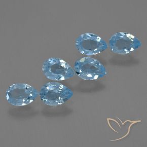 Shop natural 3.21ct Bleu Suisse Topaze gems, En forme de poire, from Brésil at GemSelect. In stock, global shipping!