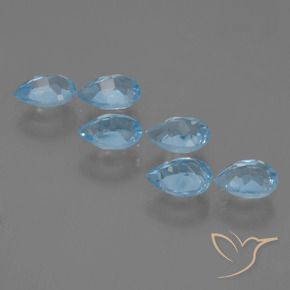 Shop natural 3.21ct Bleu Suisse Topaze gems, En forme de poire, from Brésil at GemSelect. In stock, global shipping!