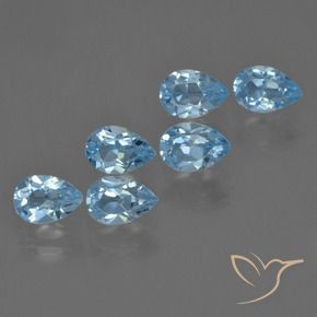 Shop natural 3.44ct Bleu Suisse Topaze gems, En forme de poire, from Brésil at GemSelect. In stock, global shipping!