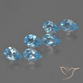 Shop natural 3.02ct Bleu Suisse Topaze gems, En forme de poire, from Brésil at GemSelect. In stock, global shipping!