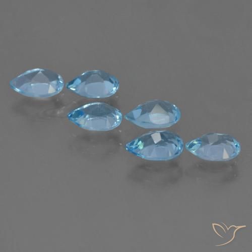 Shop natural 3.16ct Bleu Suisse Topaze gems, En forme de poire, from Brésil at GemSelect. In stock, global shipping!