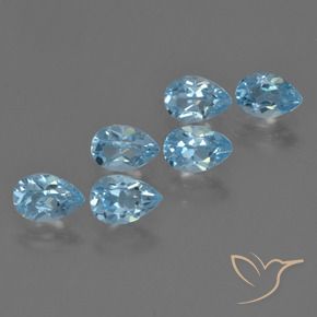 Shop natural 3.38ct Bleu Suisse Topaze gems, En forme de poire, from Brésil at GemSelect. In stock, global shipping!