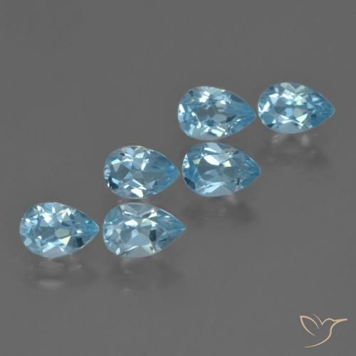 Shop natural 3.12ct Bleu ciel Topaze gems, En forme de poire, from Brésil at GemSelect. In stock, global shipping!