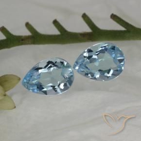 Shop natural 1.66ct Bleu ciel Topaze gems, En forme de poire, from Brésil at GemSelect. In stock, global shipping!
