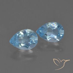 Shop natural 1.65ct Bleu Suisse Topaze gems, En forme de poire, from Brésil at GemSelect. In stock, global shipping!