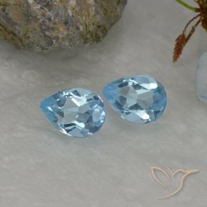 Shop natural 1.67ct Bleu ciel Topaze gems, En forme de poire, from Brésil at GemSelect. In stock, global shipping!