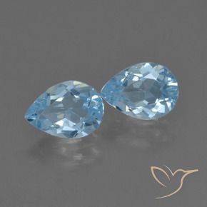 Shop natural 1.71ct Bleu ciel Topaze gems, En forme de poire, from Brésil at GemSelect. In stock, global shipping!