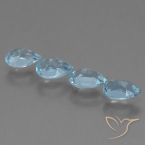 Shop natural 2.16ct Bleu ciel Topaze gems, En forme de poire, from Brésil at GemSelect. In stock, global shipping!