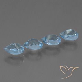 Shop natural 2.45ct Bleu Suisse Topaze gems, En forme de poire, from Brésil at GemSelect. In stock, global shipping!