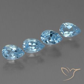 Shop natural 2.34ct Bleu ciel Topaze gems, En forme de poire, from Brésil at GemSelect. In stock, global shipping!