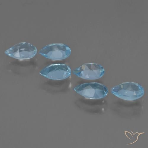 Shop natural 2.93ct Bleu ciel Topaze gems, En forme de poire, from Brésil at GemSelect. In stock, global shipping!