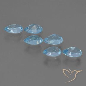 Shop natural 3.31ct Bleu Suisse Topaze gems, En forme de poire, from Brésil at GemSelect. In stock, global shipping!