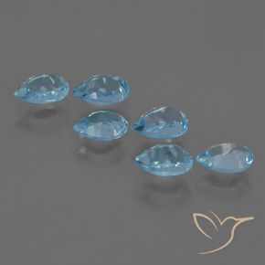Shop natural 3.34ct Bleu Suisse Topaze gems, En forme de poire, from Brésil at GemSelect. In stock, global shipping!