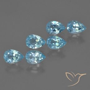 Shop natural 3.41ct Bleu ciel Topaze gems, En forme de poire, from Brésil at GemSelect. In stock, global shipping!