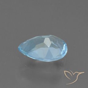 Topaze Bleu ciel naturelle En forme de poire, 0.86 ct, VS