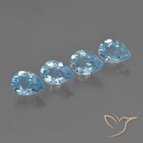 Shop natural 3.33ct Bleu Suisse Topaze gems, En forme de poire, from Brésil at GemSelect. In stock, global shipping!