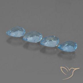 Shop natural 3.33ct Bleu Suisse Topaze gems, En forme de poire, from Brésil at GemSelect. In stock, global shipping!