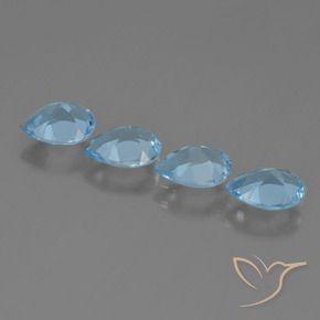 Shop natural 3.19ct Bleu Suisse Topaze gems, En forme de poire, from Brésil at GemSelect. In stock, global shipping!