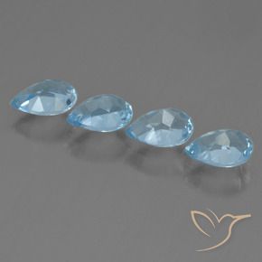 Shop natural 3.50ct Bleu ciel Topaze gems, En forme de poire, from Brésil at GemSelect. In stock, global shipping!