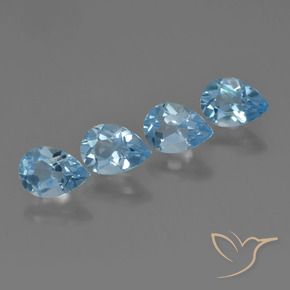 Shop natural 3.46ct Bleu Suisse Topaze gems, En forme de poire, from Brésil at GemSelect. In stock, global shipping!