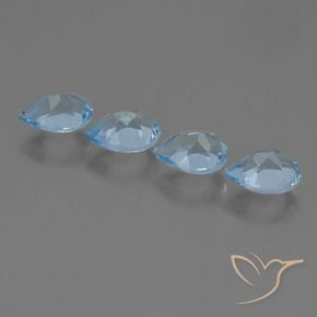 Shop natural 3.46ct Bleu Suisse Topaze gems, En forme de poire, from Brésil at GemSelect. In stock, global shipping!