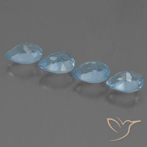 Shop natural 3.47ct Bleu ciel Topaze gems, En forme de poire, from Brésil at GemSelect. In stock, global shipping!