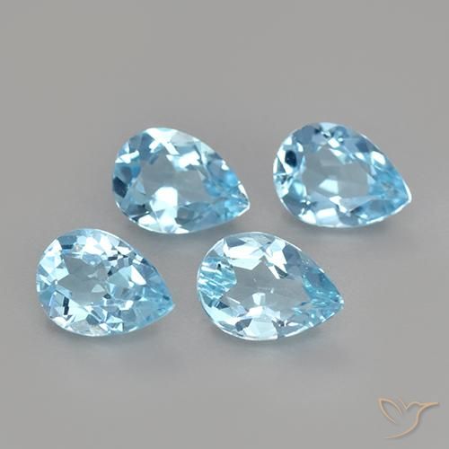 Shop natural 3.30ct Bleu ciel Topaze gems, En forme de poire, from Brésil at GemSelect. In stock, global shipping!