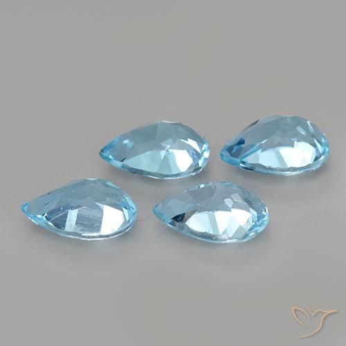 Shop natural 3.30ct Bleu ciel Topaze gems, En forme de poire, from Brésil at GemSelect. In stock, global shipping!