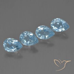 Shop natural 3.42ct Bleu ciel Topaze gems, En forme de poire, from Brésil at GemSelect. In stock, global shipping!