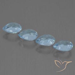 Shop natural 3.42ct Bleu ciel Topaze gems, En forme de poire, from Brésil at GemSelect. In stock, global shipping!