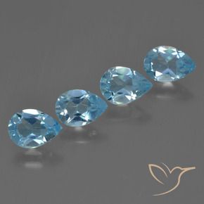 Shop natural 3.06ct Bleu Suisse Topaze gems, En forme de poire, from Brésil at GemSelect. In stock, global shipping!